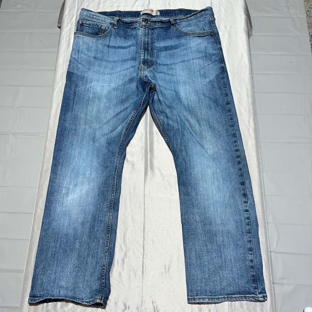 Wrangler Relaxed Boot Flex Jeans Mens 40x30 Medium Wash Blue Denim 98CHWII